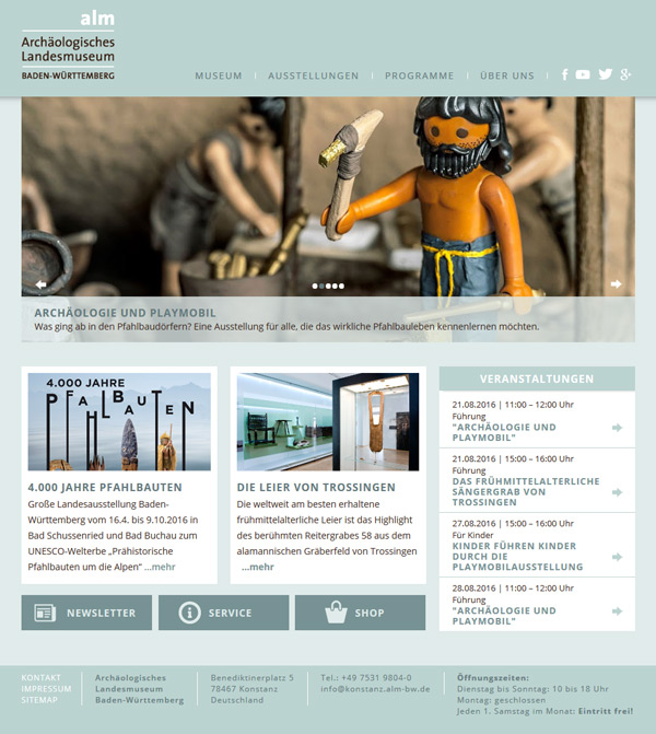 Entwicklung & Umsetzung der Homepage